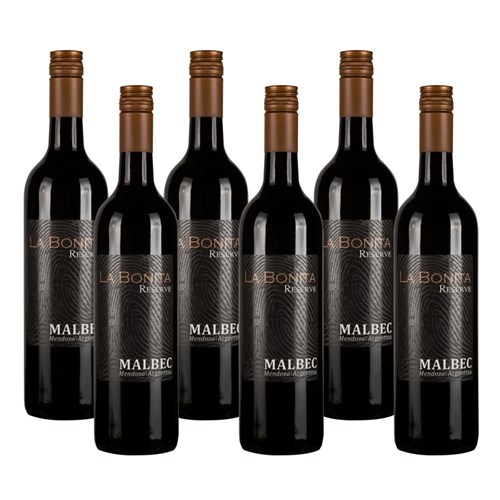 Case of 6 La Bonita Malbec Reserve 75cl Red Wine